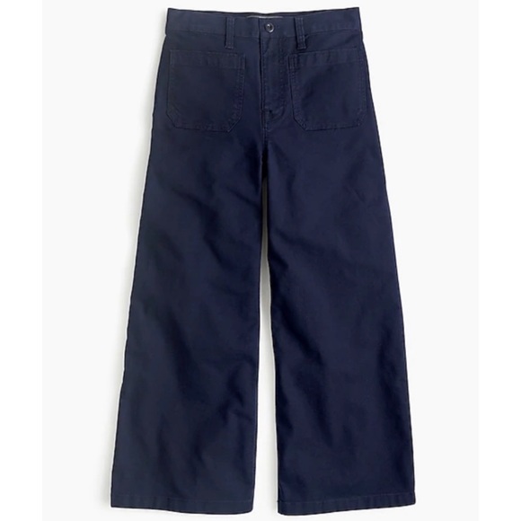 J. Crew Point Sur Wide Leg Cropped Pants